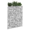 vidaXL Gabion plantenbak trapezium 80x20x100 cm gegalvaniseerd staal