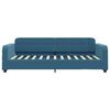 vidaXL Slaapbank met onderschuifbed 90x200 cm fluweel blauw