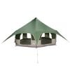 vidaXL Gezinstent 10-persoons Groen 185T Polyester met PU Coating