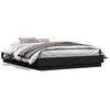 vidaXL Bedframe bewerkt hout zwart 150x200 cm