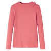 Kindershirt met lange mouwen 104 oudroze