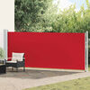vidaXL Tuinscherm uittrekbaar 600x160 cm rood