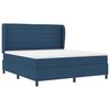 vidaXL Boxspring bed met matras met hoofdeinde Blauw 180 x 200 cm Stof