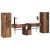 vidaXL Badkamermeubelset 5 st Oud hout 33 x 34,5 x 100 cm Bewerkt hout