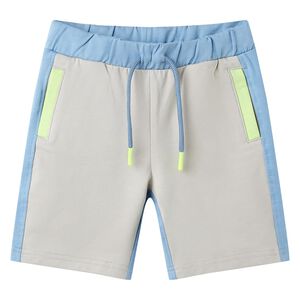 Kindershort met trekkoord 104 blauw