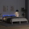 vidaXL Bedframe met hoofdeinde Wit 160 x 200 cm Massief grenenhout