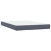 vidaXL Boxspring met matras fluweel donkergrijs 160x210 cm