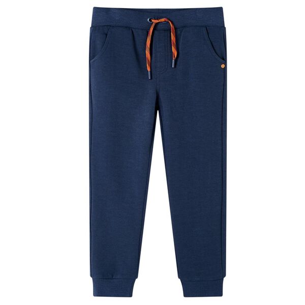 Kinderjoggingbroek 92 gemêleerd marineblauw