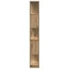 vidaXL Boekenkast 5-laags 80,5x23,5x162,5 cm hout artisanaal eiken