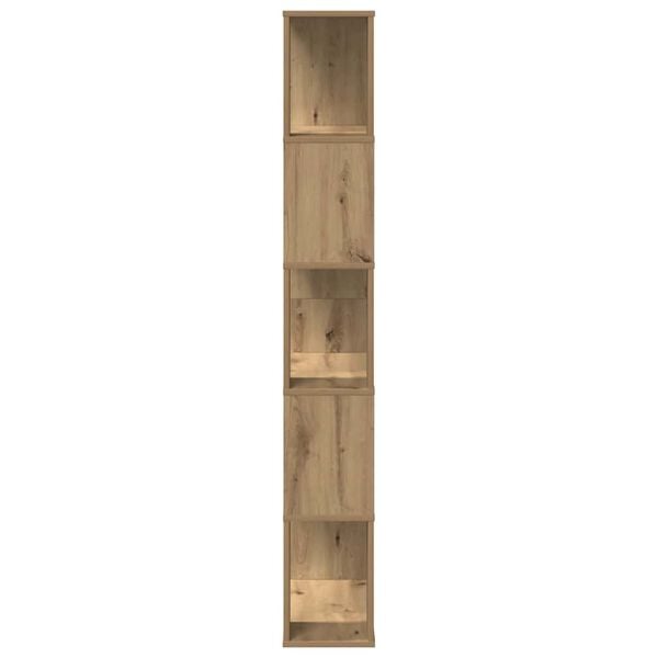 vidaXL Boekenkast 5-laags 80,5x23,5x162,5 cm hout artisanaal eiken