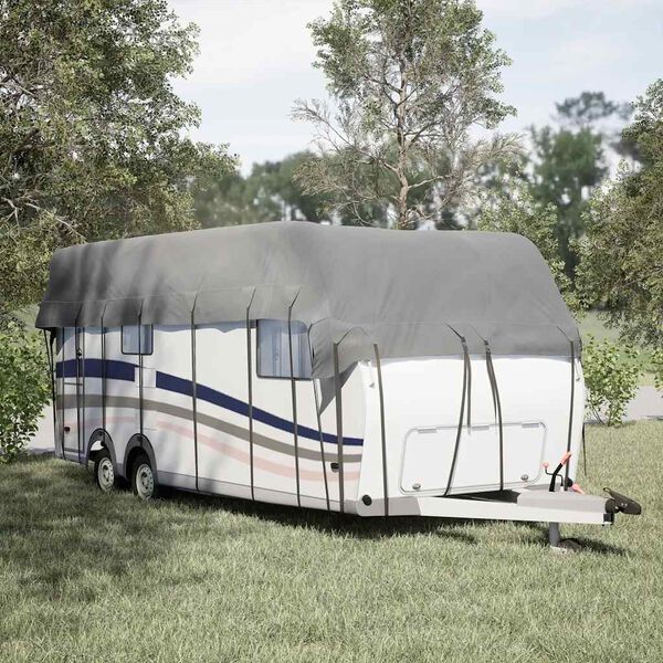 vidaXL Caravan dakbedekking 800x300 cm vliesvlies grijs