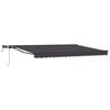 vidaXL Handmatige Luifelhouder met LED's Antraciet 4 &times; 3 m