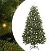 vidaXL Kunstkerstboom met 300 LED Groen 210 cm PVC en Metaal