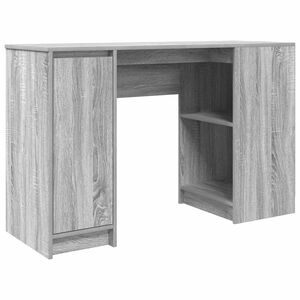 vidaXL Bureau 120x42x76 cm spaanplaat grijs sonoma