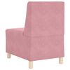 vidaXL Modulaire Bankeenheid Armlos 2 pcs Roze 55 x 74 x 82 cm Fluweel