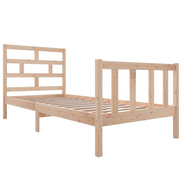 vidaXL Bedframe massief grenenhout 100x200 cm
