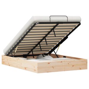 vidaXL Ottoman Bedframe met Opslag Naturel 140 x 200 cm