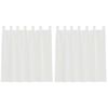 vidaXL Gordijnen voile met lussen 2 st 140x140 cm wit