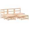 vidaXL 5-delige Loungeset massief grenenhout