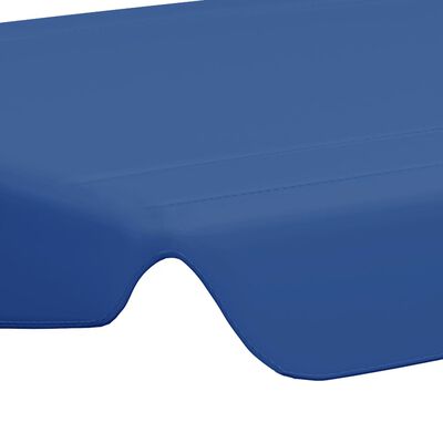 vidaXL Vervangingsluifel voor schommelbank 188/168x145/110 cm blauw