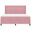 vidaXL Boxspringbed met matras Roze 180 x 200 cm Fluweel