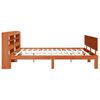 vidaXL Bedframe met hoofdeinde 2 pcs Wasbruin Massief Vurenhout