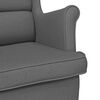 vidaXL Fauteuil 74x84x100 cm stof donkergrijs