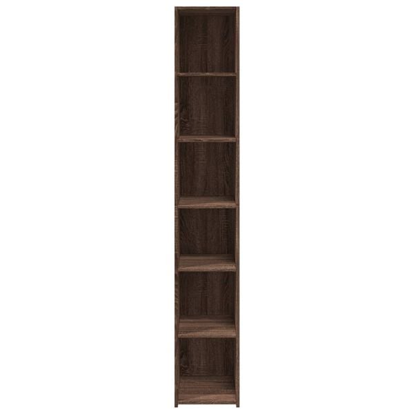 vidaXL Hoge kast 30x41x185 cm bewerkt hout bruin eikenkleurig