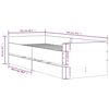 vidaXL Bedframe met lades sonoma eikenkleurig 100x200 cm