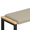 vidaXL Bankkussen Textured Velvet Zand Diepte 35 cm