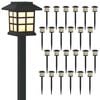 vidaXL Buitenzonne-lampen met grondpin 24 st Warmwit 38,5 cm PP