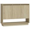 vidaXL Dressoir 97x31x75 cm bewerkt hout sonoma eikenkleurig