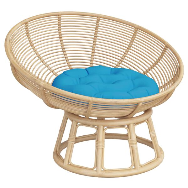 vidaXL Kussen rond &Oslash; 60x11 cm oxford stof lichtblauw