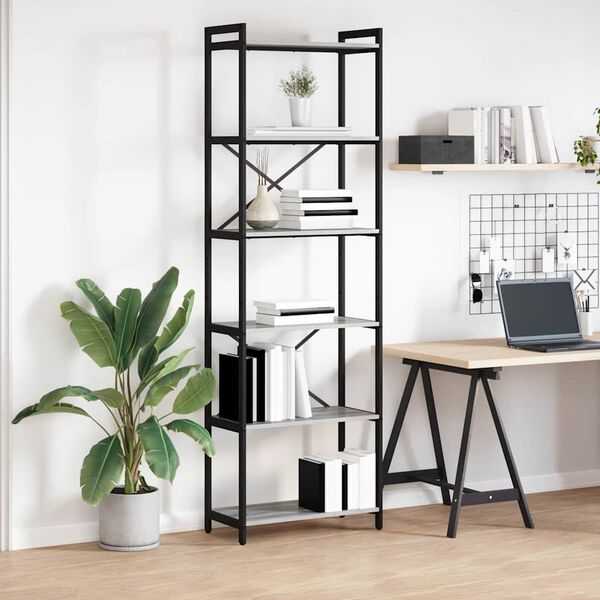 vidaXL Boekenkast Grijs sonoma 40 x 30 x 85 cm Bewerkt hout