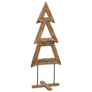 vidaXL Kerstboom Bruin 90 cm Massief teakhout