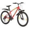 vidaXL Mountainbike 21 versnellingen 26 inch wielen 36 cm rood