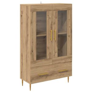 vidaXL Highboard met lade Artisan Eiken 69,5 x 31 x 115 cm