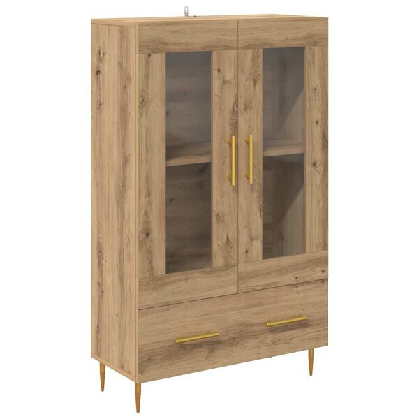 vidaXL Highboard met lade Artisan Eiken 69,5 x 31 x 115 cm