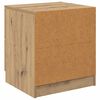 vidaXL Nachtkastje 2 pcs Artisan Eiken 45 x 39 x 50cm Bewerkt hout