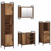 vidaXL Badkamerkastenset 4 st Oud hout 40 x 36 x 181 cm Bewerkt hout