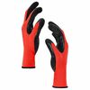 vidaXL Werkhandschoenen 12 pcs Rood en Zwart 10 / xl Latexcoating