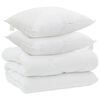vidaXL Winter Dekbed met kussen 3 st Wit Microvezel