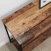 vidaXL Wandtafel Anders Oud hout 100 x 34.5 x 75 cm Bewerkt hout