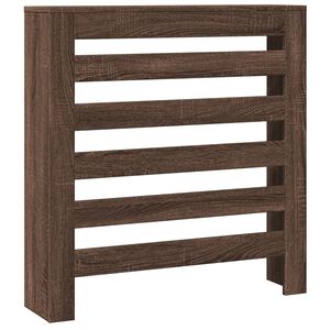 vidaXL Radiatorafdekking Bruin eiken Bewerkt hout