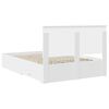 vidaXL Bedframe met hoofdeinde met lade Wit 160 x 200 cm Bewerkt hout