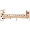 vidaXL Bedframe met hoofdbord massief grenenhout 160x200 cm