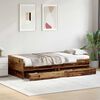vidaXL Bedframe met lade Oud Hout 90 x 200 cm Massief grenenhout