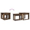 vidaXL Koffietafel Set 2 pcs Gerookt eiken Bewerkt hout
