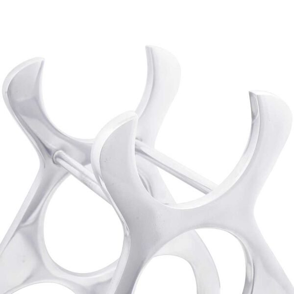 vidaXL Wijnrek Zilver 23 x 14 x 28 cm Aluminium