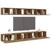vidaXL Tv-meubelen 8 st 60x30x30 cm bewerkt hout gerookt eikenkleurig
